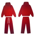 (Red/black) Guardyourspace zip-up tracksuit