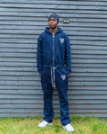 (Blue/white) Guardyourspace zip-up tracksuit