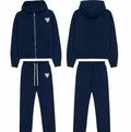 (Blue/white) Guardyourspace zip-up tracksuit