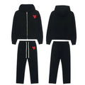 (Black/red) Guardyourspace zip-up tracksuit
